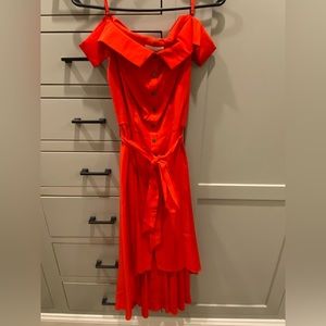 TJD off shoulder high low dress.